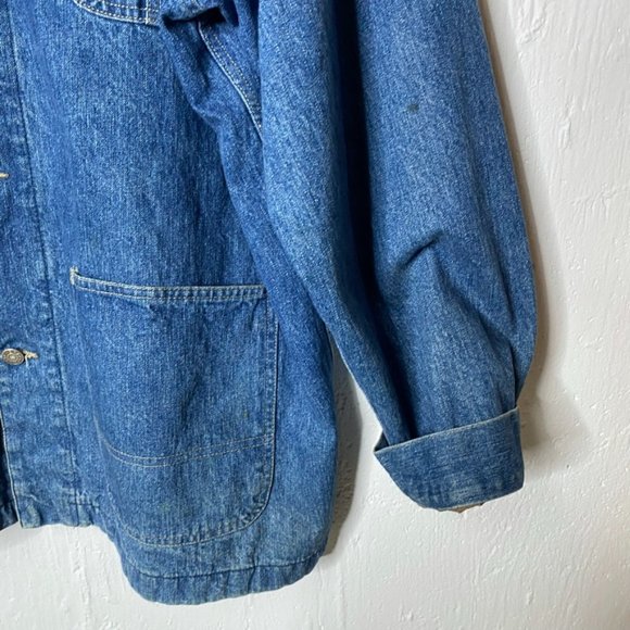 Gap Vintage denim jacket flannel lined barn field coat size XL - Picture 7 of 11
